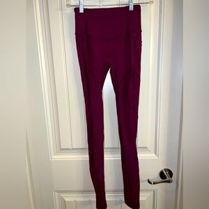 Lululemon Fast and Free Leggings with Pockets